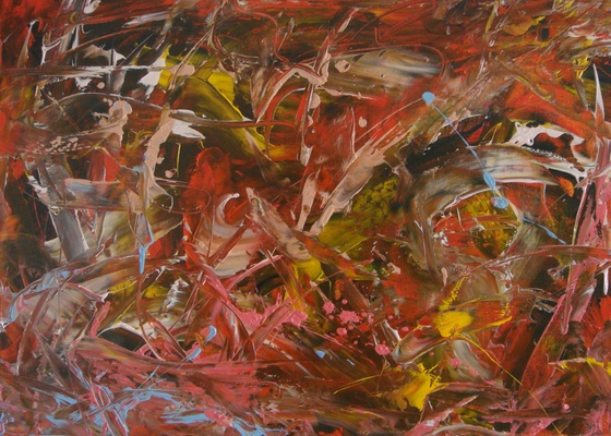 nie aufgeben #2 | Öl auf Leinwand | 70 x 50 cm | 2012