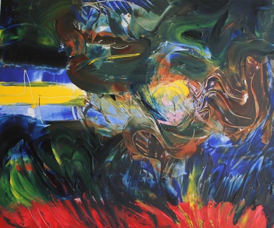 schnibbeldibib | Öl auf Hartfaser |  50  x 60 cm | 2010